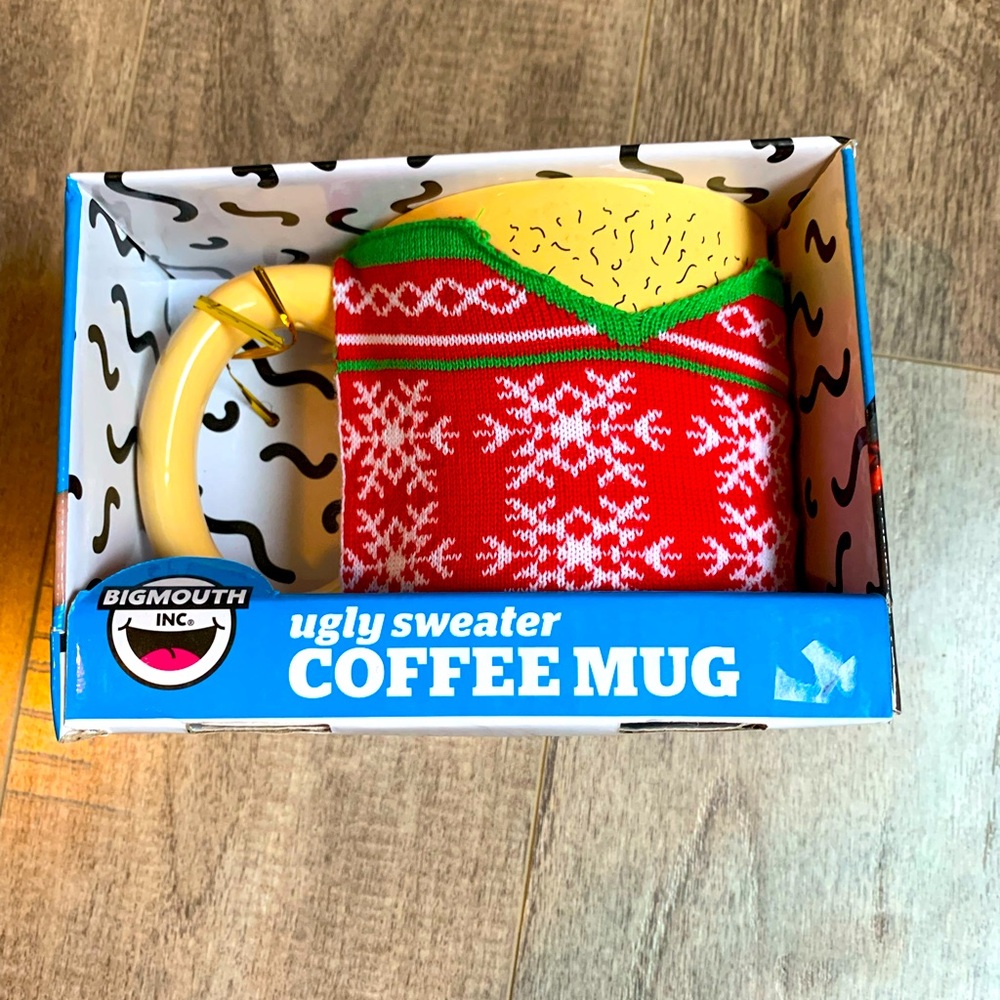 BRAND NEW Big Mouth Inc XMAS Ugly Sweater Coffee Mug 20 oz